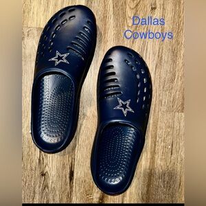 NFL Dallas Cowboys Navy Blue Slip-On Clog Slippers